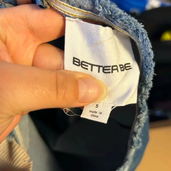 BETTER BE DISTRESSED DENIM STRAPLESS DRESS - Picture 4 of 5